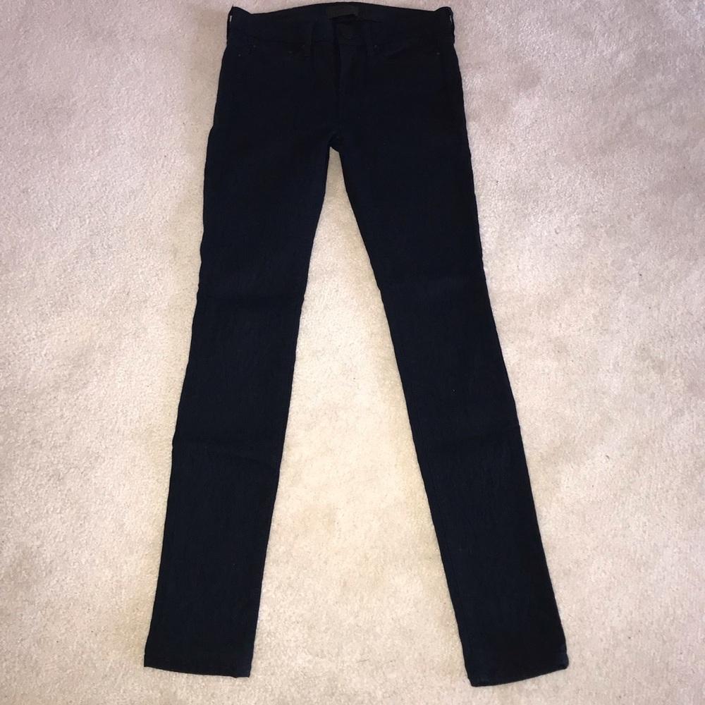NWOT Vince textured skinny stretch jeans blue & black size 28